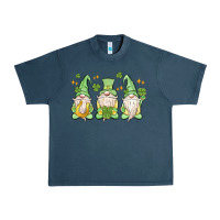 Midnight Navy st. patrick's day gnomes Urban Heavy Tee - MaliasSmallBusiness