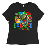 Black embrace difference Ladies Tee - AdoDesignShop