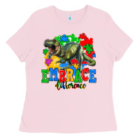 Bubblegum Pink embrace difference Ladies Tee - AdoDesignShop