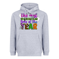 Heather Grey the most spooktacular time of the year Heavyweight Hoodie - CowGirlArtShop