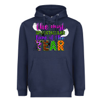 Navy the most spooktacular time of the year Heavyweight Hoodie - CowGirlArtShop