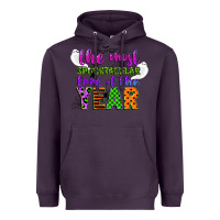 Plum the most spooktacular time of the year Heavyweight Hoodie - CowGirlArtShop
