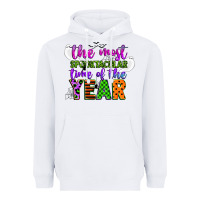 White the most spooktacular time of the year Heavyweight Hoodie - CowGirlArtShop