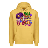 Antique Gold in a world full of princesses be a witch Premium Hoodie - CowGirlArtShop