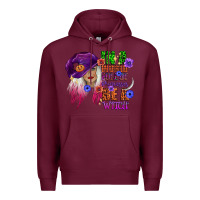Burgundy in a world full of princesses be a witch Premium Hoodie - CowGirlArtShop
