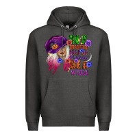Charcoal Heather in a world full of princesses be a witch Premium Hoodie - CowGirlArtShop