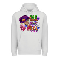 Dove Grey in a world full of princesses be a witch Premium Hoodie - CowGirlArtShop