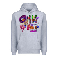 Heather Grey in a world full of princesses be a witch Premium Hoodie - CowGirlArtShop