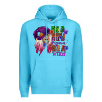 Ocean Blue in a world full of princesses be a witch Premium Hoodie - CowGirlArtShop