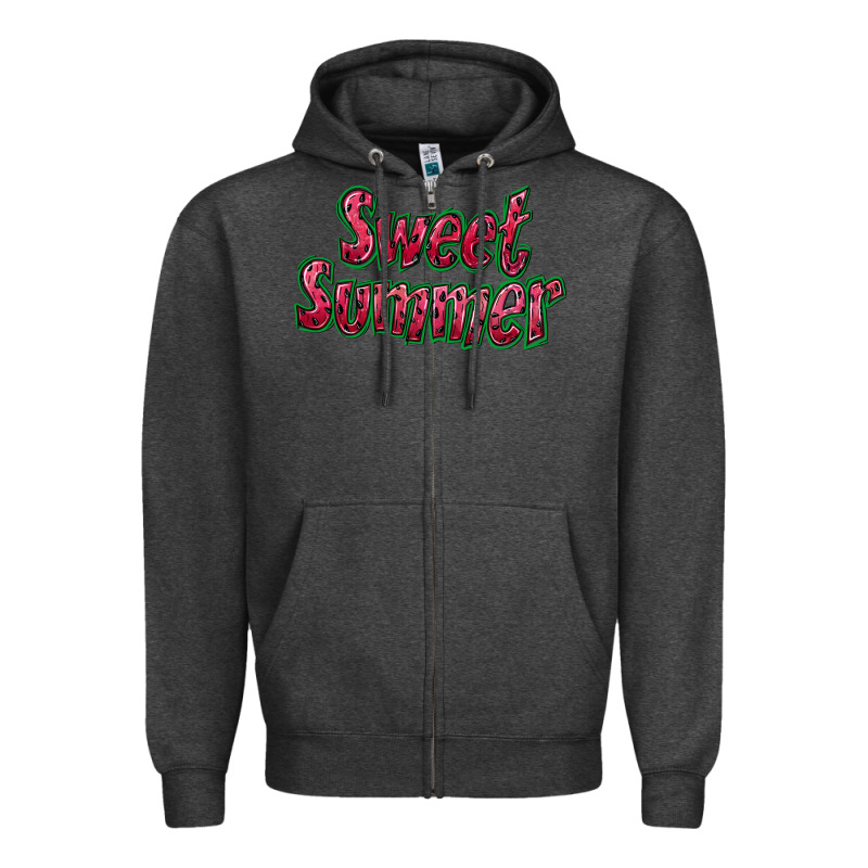 Sweet Summer Watermelon Zipper Hoodie by NancyCooperArtShop | Teevron