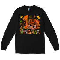 Black my first thanksgiving with turkey bbs Long Sleeve Tee - BundleAndBundleShop