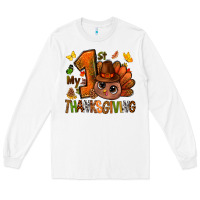 White my first thanksgiving with turkey bbs Long Sleeve Tee - BundleAndBundleShop