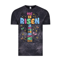 Cloud Black he is risen cross Vintage Tee - MaliasSmallBusiness