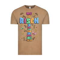 Vintage Coffee he is risen cross Vintage Tee - MaliasSmallBusiness