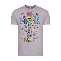 Vintage Zinc he is risen cross Vintage Tee - MaliasSmallBusiness