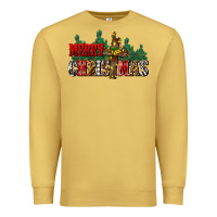 Antique Gold merry christmas  cross Premium Sweatshirt - CowGirlArtShop