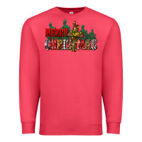 Cardinal merry christmas  cross Premium Sweatshirt - CowGirlArtShop