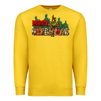 Lemon merry christmas  cross Premium Sweatshirt - CowGirlArtShop