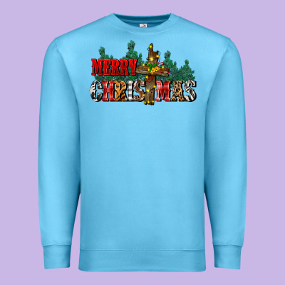Merry Christmas  Cross Premium Sweatshirt Designed By Cowgirlartshop