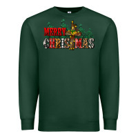 Sports Green merry christmas  cross Premium Sweatshirt - CowGirlArtShop