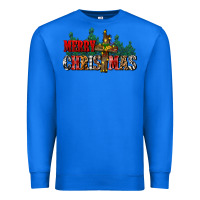True Royal merry christmas  cross Premium Sweatshirt - CowGirlArtShop