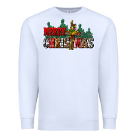 White merry christmas  cross Premium Sweatshirt - CowGirlArtShop