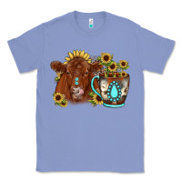 Colony Blue sunflower coffee cup red angus gemstone Classic Tee - JahusDesignShop