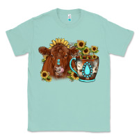 Seafoam sunflower coffee cup red angus gemstone Classic Tee - JahusDesignShop