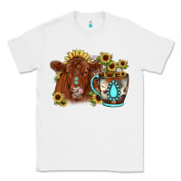 White sunflower coffee cup red angus gemstone Classic Tee - JahusDesignShop