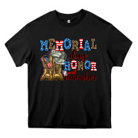 Black memorial day honor and remember Heavy Core Tee - AdoDesignShop