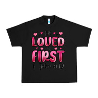 Black he loved us first 1 john 4 19 Urban Heavy Tee - MaliasSmallBusiness