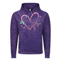 Cloud Purple gigi with heart and ribbons Vintage Hoodie - MaliasSmallBusiness