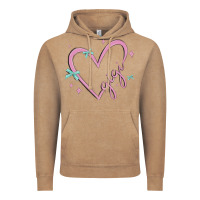 Vintage Coffee gigi with heart and ribbons Vintage Hoodie - MaliasSmallBusiness