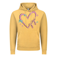Vintage Mustard gigi with heart and ribbons Vintage Hoodie - MaliasSmallBusiness