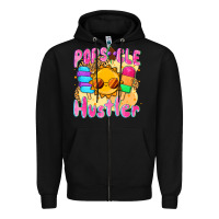 Black popsicle hustler Zipper Hoodie - NancyCooperArtShop
