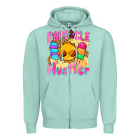 Seafoam popsicle hustler Zipper Hoodie - NancyCooperArtShop
