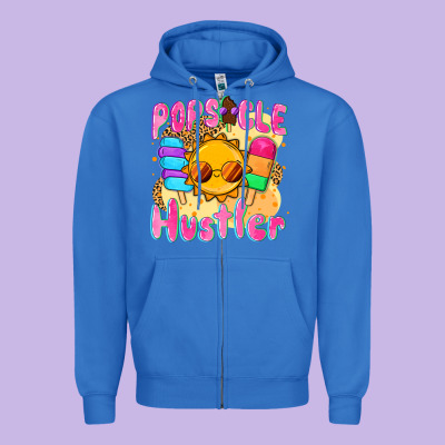 Popsicle Hustler Zipper Hoodie Designed By Nancycooperartshop