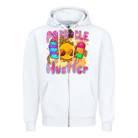 White popsicle hustler Zipper Hoodie - NancyCooperArtShop
