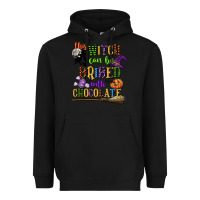Black this witch can be bribed with chocolate Heavyweight Hoodie - CowGirlArtShop