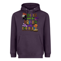 Plum this witch can be bribed with chocolate Heavyweight Hoodie - CowGirlArtShop