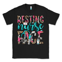 Black resting nurse face Classic Tee - NancyCooperArtShop