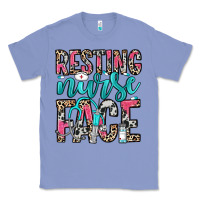 Colony Blue resting nurse face Classic Tee - NancyCooperArtShop