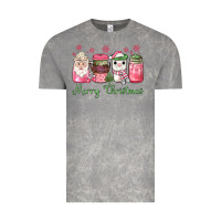 Cloud Rock pink  merry christmas coffee Vintage Tee - JahusDesignShop