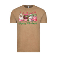 Vintage Coffee pink  merry christmas coffee Vintage Tee - JahusDesignShop