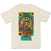 Bone i hate everyone but coffee helps western skeleton coffee sunflowers 12 Premium Tee - Artiststas