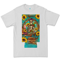 Dove Grey i hate everyone but coffee helps western skeleton coffee sunflowers 12 Premium Tee - Artiststas