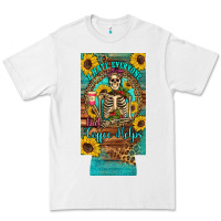White i hate everyone but coffee helps western skeleton coffee sunflowers 12 Premium Tee - Artiststas