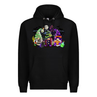 Black halloween gnome Premium Hoodie - CowGirlArtShop