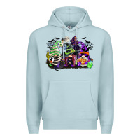 Blue Mist halloween gnome Premium Hoodie - CowGirlArtShop