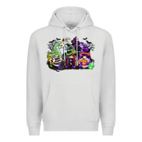 Dove Grey halloween gnome Premium Hoodie - CowGirlArtShop
